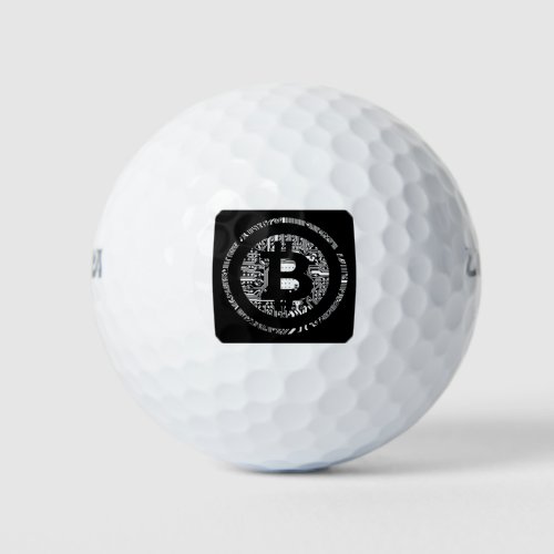 Bitcoin Detail in BW Golf Balls
