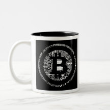 Bitcoin Detail in B&W