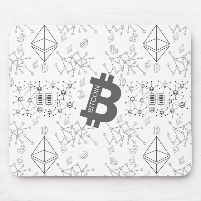 Bitcoin Digital Cryptocurrency  Mouse Pad (Front)