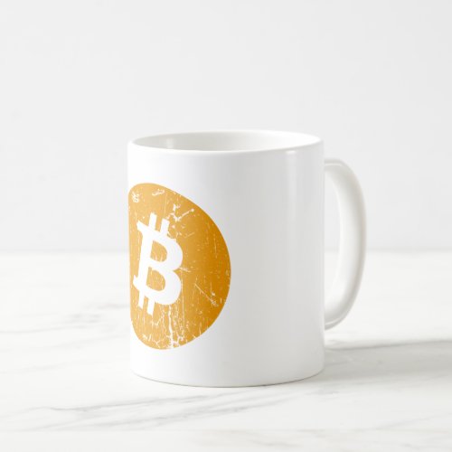 bitcoin digital currency money coin blockchain fin coffee mug