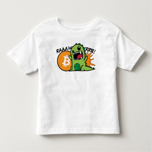 Bitcoin Dino toddler t_shirt