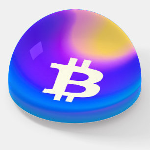 Bitcoin Dome Art (Style - 5) Paperweight