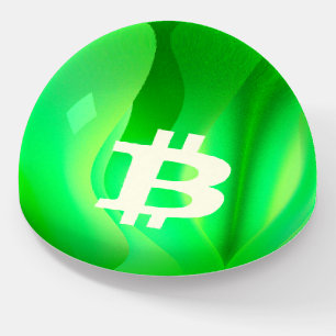 Bitcoin Dome Art (Style - 8) Paperweight