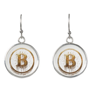 Bitcoin Drop Earrings
