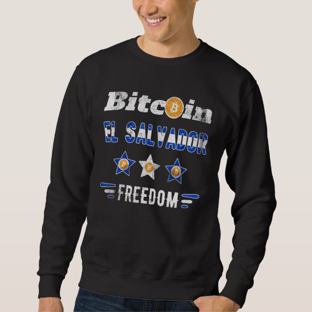 Bitcoin El Salvador Cryptocurrency Crypto Btc Lega Sweatshirt (Front)