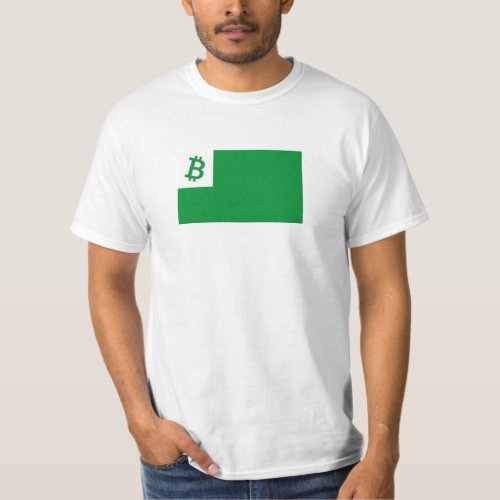 Bitcoin  Esperanto flag T_Shirt