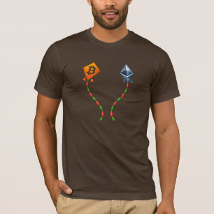 Bitcoin & Ethereum Kites Bullish Crypto Trader T-Shirt