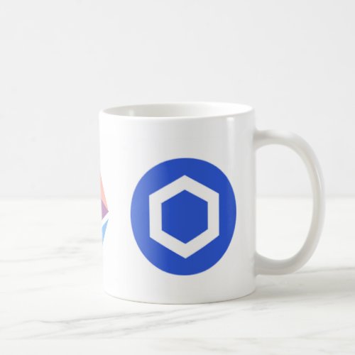 Bitcoin Ethereum Link mug rainbow ETH