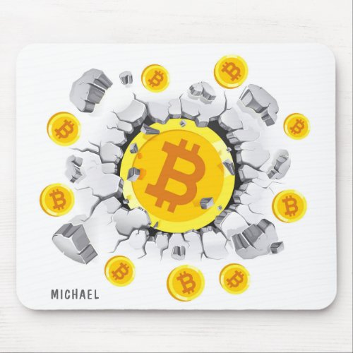 Bitcoin Explosion Digital Crypto BTC Personalized Mouse Pad