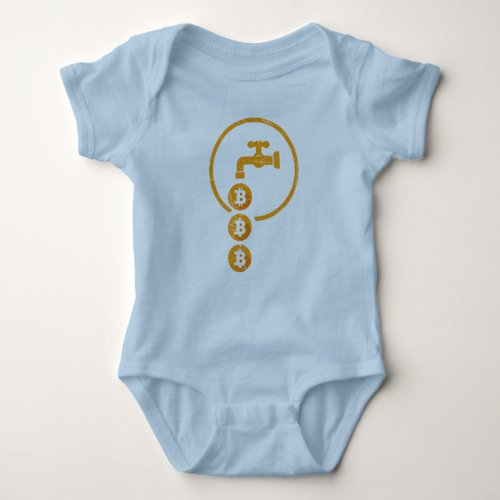 Bitcoin Faucet Design Baby Bodysuit