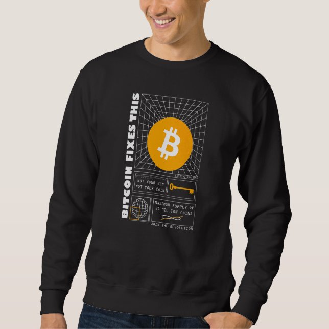 Bitcoin Fixes This Hyperbitcoinization Futuristic  Sweatshirt (Front)