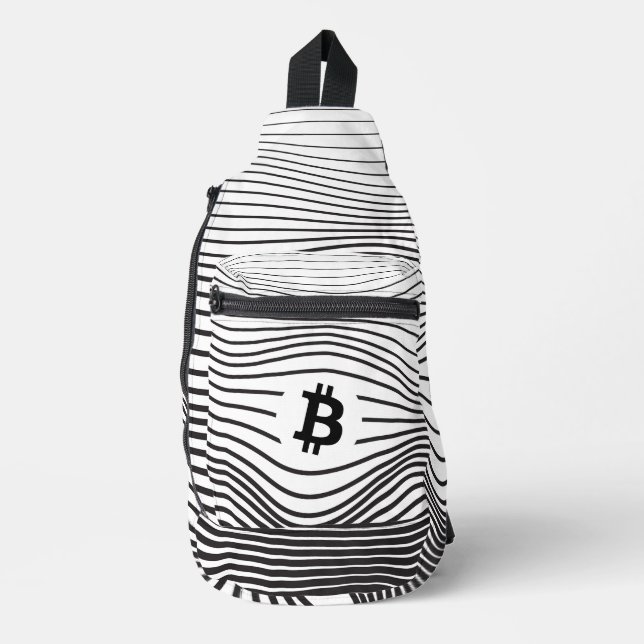 Bitcoin Force (White)  Sling Bag (Front)