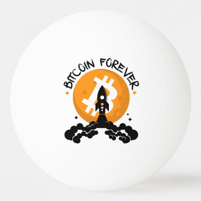Bitcoin Forever Ping Pong Ball (Front)