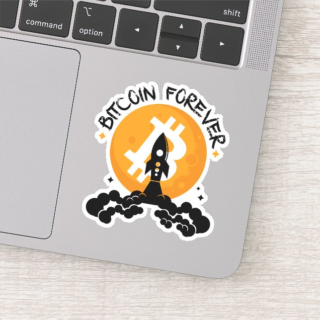 Bitcoin Forever Sticker (Detail)