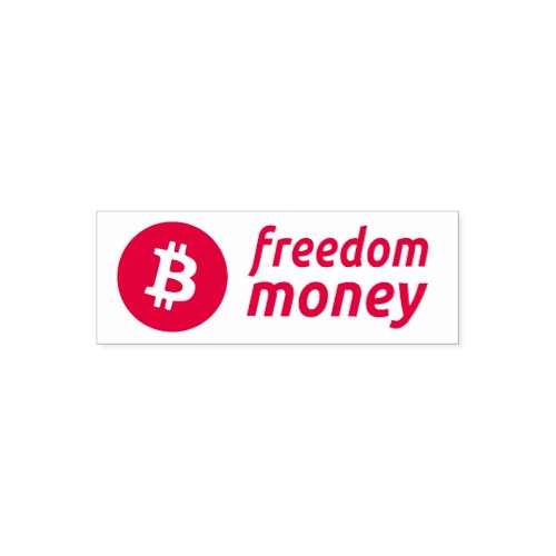 Bitcoin Freedom Money self inking stamp