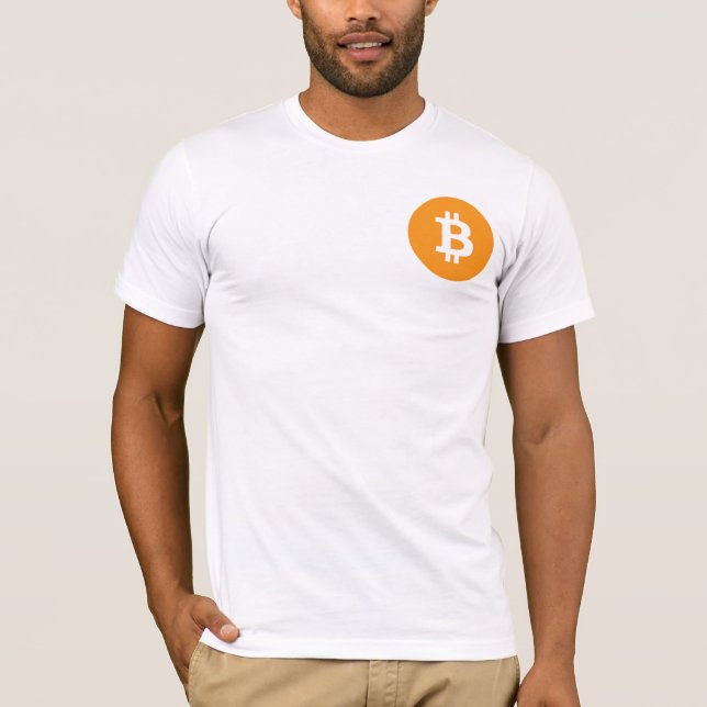Bitcoin Front Pocket T-Shirt (Front)