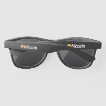 Bitcoin Full Logo W/White Text - Sunglasses