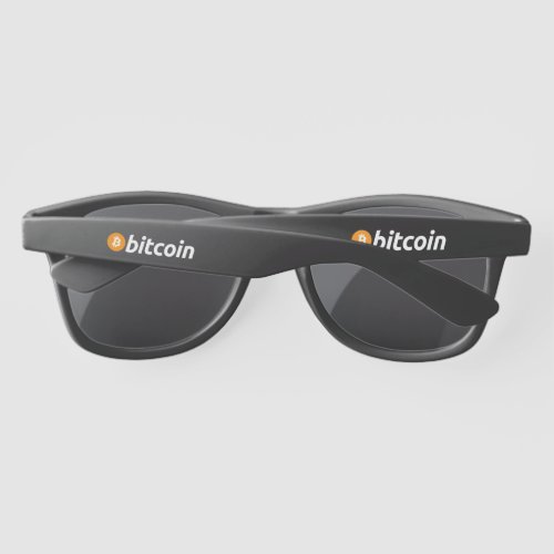 Bitcoin Full Logo WWhite Text _ Sunglasses