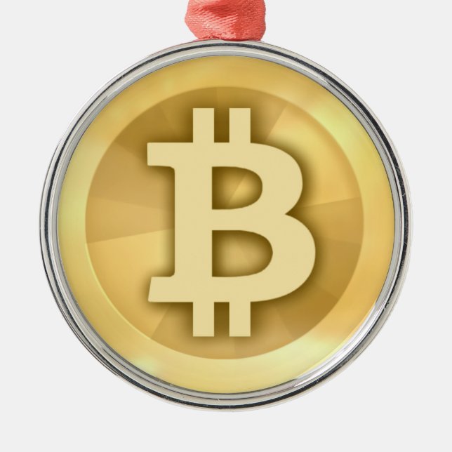 Bitcoin gifts metal ornament (Front)