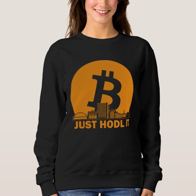 Bitcoin Glasgow Skyline  Glasgow Bitcoin Maximalis Sweatshirt (Front)