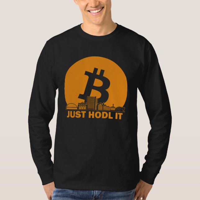 Bitcoin Glasgow Skyline  Glasgow Bitcoin Maximalis T-Shirt (Front)