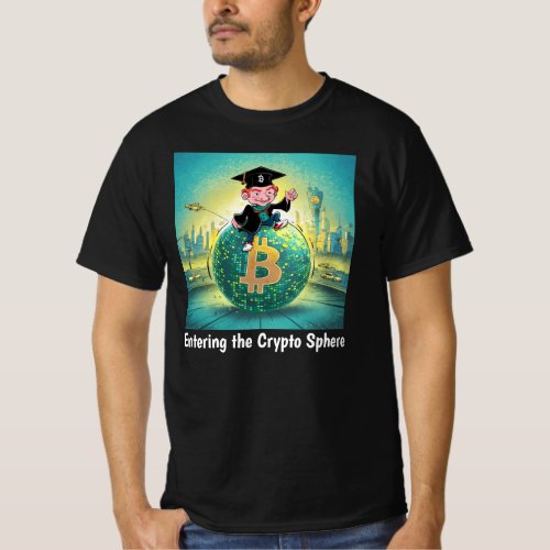 Bitcoin Graduation Black T_Shirt