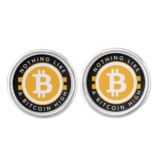 Bitcoin High Cufflinks (Front)