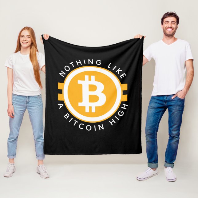 Bitcoin High Fleece Blanket (In Situ)