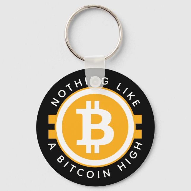 Bitcoin High Keychain (Front)