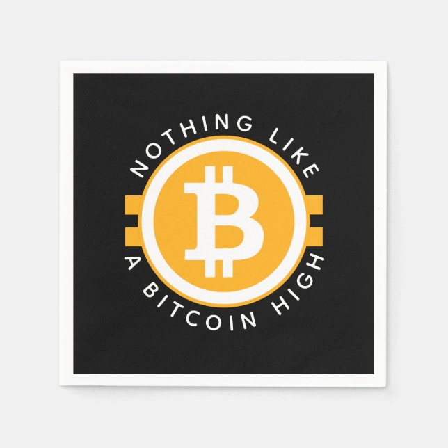 Bitcoin High Napkins (Front)