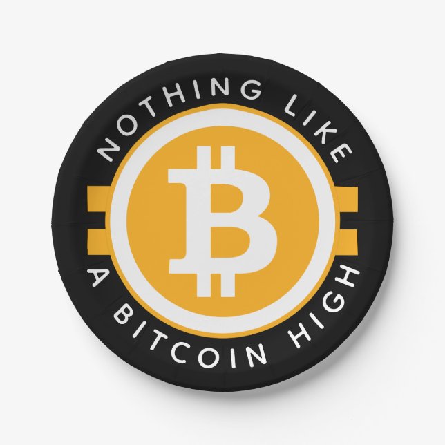 Bitcoin High Paper Plates (Front)