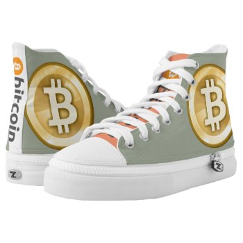Bitcoin High-top Sneakers by BigWillieStyles at Zazzle