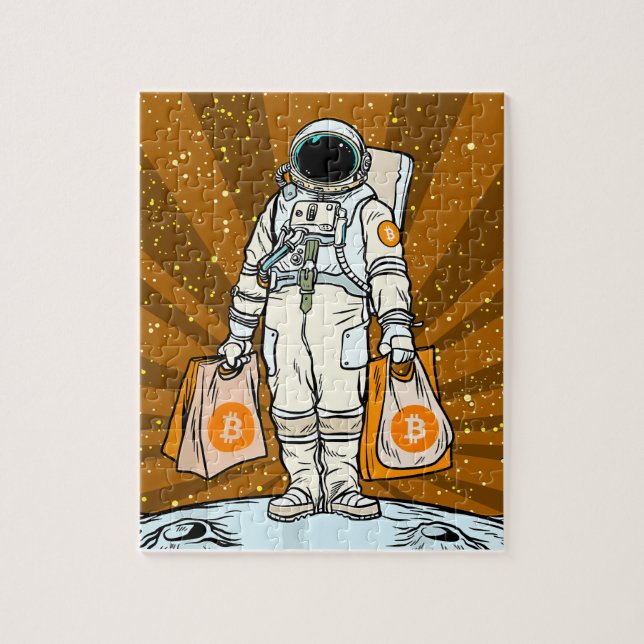 BITCOIN-HODL-Crypto Astronaut Jigsaw Puzzle (Vertical)