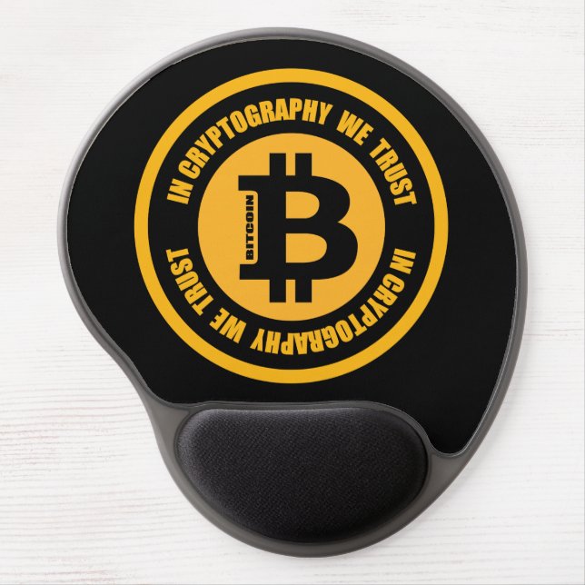 Bitcoin In Cryptography We Trust Gel Mouse Pad (Front)