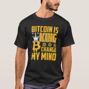 Bitcoin Is King BTC Cryptocurrency Crypto Vintage T-Shirt