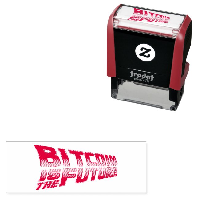 Bitcoin is the Future - Stamp / Stempel (In Situ)