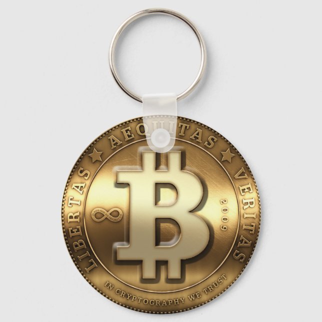 Bitcoin Key Hanger Keychain (Front)