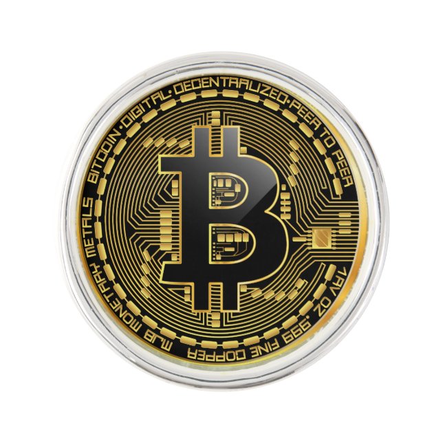 Bitcoin Lapel Pin (Front)