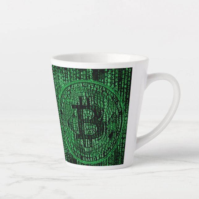 Bitcoin Latte Mug (Right)