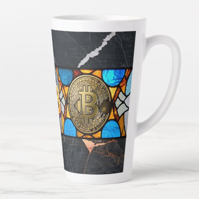 Bitcoin Latte Mug (Right)