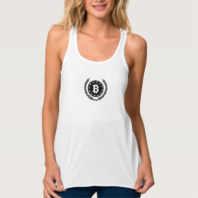 Bitcoin League - Racerback Tank Top (Front)
