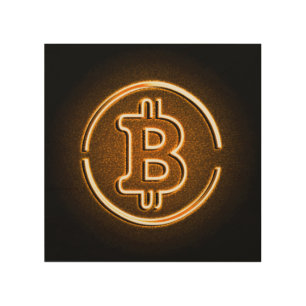 BITCOIN led like LOGO office decor crypto art