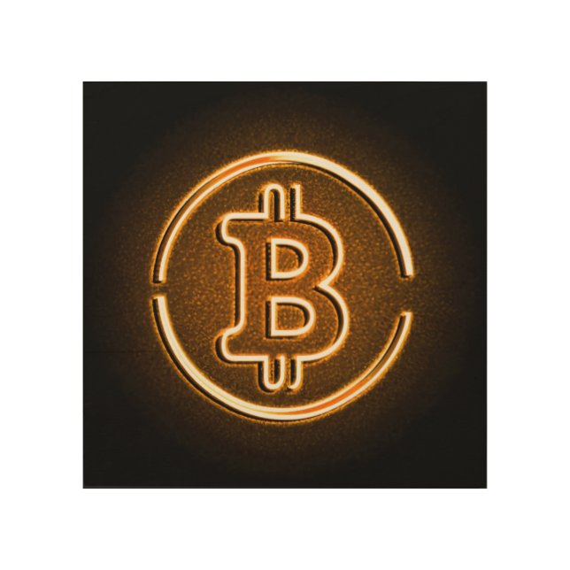 BITCOIN led like LOGO office decor crypto art (Front)