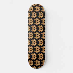 BITCOIN LETTER B VINTAGE CRYPTOCURRENCY SKATEBOARD