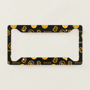Bitcoin license plate frame