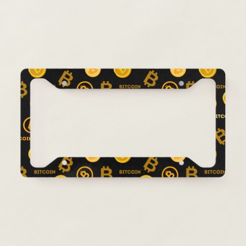 Bitcoin  license plate frame