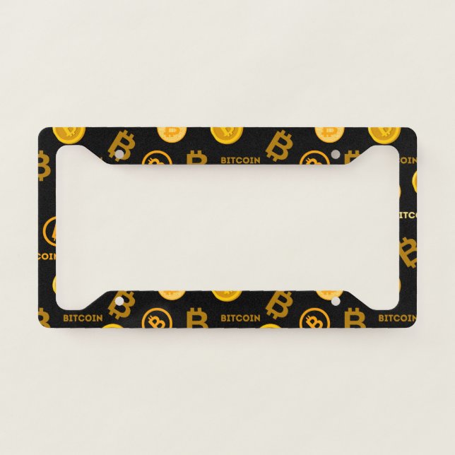 Bitcoin  license plate frame (Front)