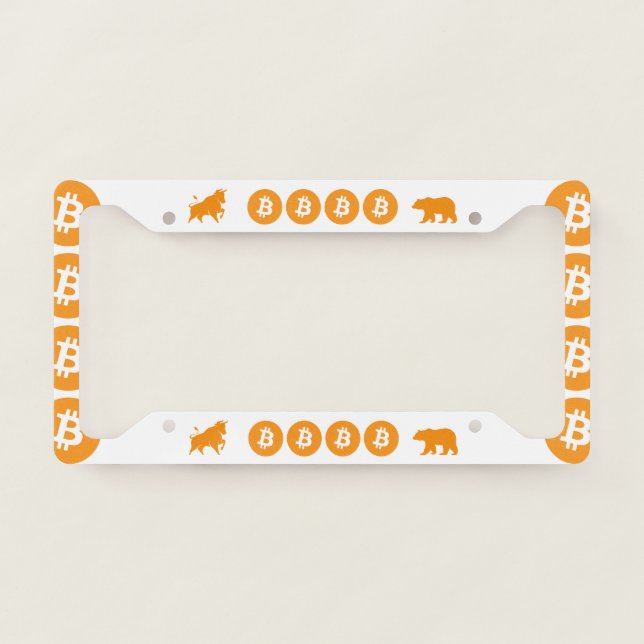 Bitcoin License Plate Frame (Front)