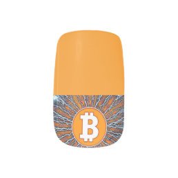 Bitcoin lightning, minx nail art