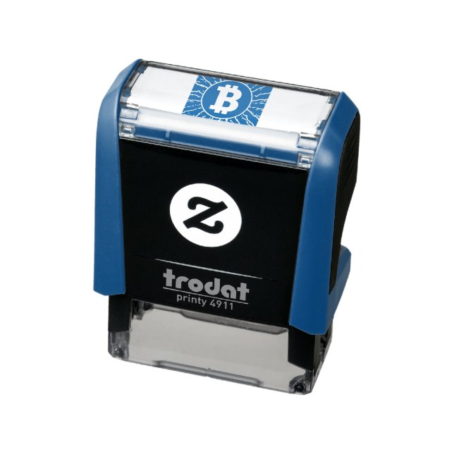 Bitcoin lightning, self-inking stamp (Product)